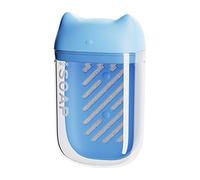 Moderno soporte de almacenamiento de jabón con fundas para orejas de gatos y parte inferior de drenaje, ideal para viajes y viajes de negocios