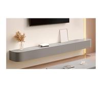 Moderno soporte de TV de pared con cajones, consola multimedia blanca, elegante estante de madera con almacenamiento, elegante centro de entretenimiento para sala de estar y dormitorio