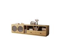 Moderno soporte de TV japonés Sle - Diseño nórdico de madera maciza simple y Sk sala de estar centro de entretenimiento (200 x 40 x 48 cm)