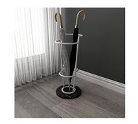 Moderno soporte para paraguas con base de mármol para entrada y pasillo, soporte independiente para paraguas y bastones de caminar, esquema de color blanco y negro
