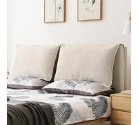 Moderno tablero de cama tapizado de lino de 53.1 pulgadas, cabecero acolchado alternativo y elegante, respaldo de dormitorio, diseño sin cabecero para mayor comodidad y apoyo