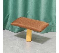 Moderno taburete de meditación de madera maciza para corrección de postura, asiento de rodillas con una sola pierna para práctica zen, mueble ergonómico de meditación marrón para atención plena y
