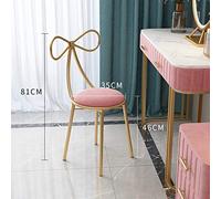 Moderno taburete de tocador con reposabrazos, elegante asiento de artista de maquillaje, antideslizante, reposapiés acolchado, perfecto para vestidor y uso de ocio