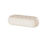 Moderno Taburete sencillo y moderno for mesita de noche, taburete for sofá, sala de estar, taburete creativo for sofá, reposapiés, banco de zapatos for entrada Decorativo(Blanco,180*60*40cm)