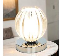 Moderno Tischleuchte Con Regulador Táctil G9 33W Lámpara Decorativa Mesa Cromado