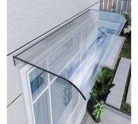 Moderno toldo de policarbonato para puerta delantera y ventanas, protección contra la intemperie, parasol, cubierta transparente para toldo, tamaño 62 (40 x 300 cm)