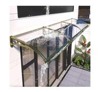 Moderno toldo de policarbonato para puerta, protección UV, protección contra lluvia y nieve, 80 x 250 cm, ideal para entradas, patios y entradas, resistente a la intemperie