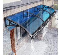 Moderno toldo de puerta con soporte de aluminio, toldo de policarbonato para entrada y patio, protección solar al aire libre, elegante sombra para puertas y ventanas