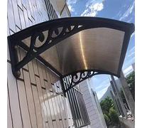 Moderno toldo para puerta delantera con ventana, cubierta de refugio de lluvia para jardín, patio, porche, elegante protección contra los elementos climáticos