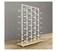 Moderno zapatero de metal para zapatillas, estantes de almacenamiento elegantes para tiendas de ropa al por menor, diseño y funcional que ahorra espacio