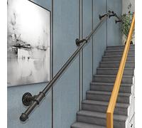 Modernos Barandillas para Los Soportes de Barandillas de Escaleras Kit de Soporte 20 Pies Montado en la Pared Banister de Escaleras para Escaleras O Escaleras/3.3Ft/100Cm