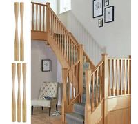 Modernos elevadores de barandilla de escalera, columnas decorativas de madera maciza para escaleras de torsión, 5 x 5 cm, repuesto para escaleras interiores, diseño elegante y duradero