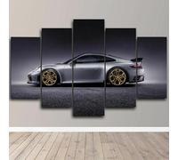 Modernos murales XXL Sala de estar Decoración del Hogar 5 Piezas Cuadros Lienzo XXL Regalo Creativo Decoración de Pared Coche Impresión HD Póster 5 Piezas Mural