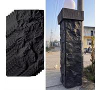 Modernos paneles de arte de pared 3D, textura de poliuretano impermeable, cubierta decorativa para proyectos de bricolaje en interiores y exteriores