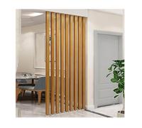 Modernos paneles divisores de habitación de metal de grano de madera ajustables de 100 a 230 cm para decoración del hogar, oficina y restaurante, diseño elegante de columnas (175 cm)