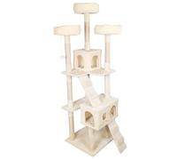 Modernos Rascador para Gatos, Torre de Arbol para Gatos de Varios Niveles con Condominio, Perchas de Felpa y Postes Rascadores, Hamacas y Casa de Juegos(White)
