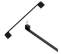 Modernos Tiradores de Puertas de Cocina 192 mm Espacio de Agujero, 2 piezas Tiradores Armarios Negro Aluminio Sólido | Superficie Pintada con Spray Manijas de Proa Tiradores de Muebles 192mm/7.6in