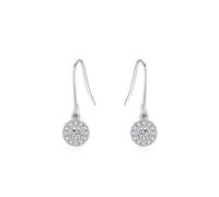 Modeschmuck Ohrringe, Ohrringe Silber 925 Klein Silber Rund mit Zirkonia Mama Geschenk
