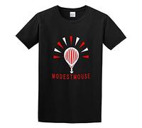 Modest Mouse Logo Indie - Camiseta de algodón para hombre, color negro, Negro , XL