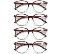 MODFANS Un Pack de 4 Gafas de Lectura/Gafas para Presbicia para Hombres y Mujeres,Buena Vision Ligeras Comodas,Vista de Cerca/Vista Cansada