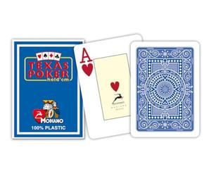 Modiano 2 de Texas Poker Índice Jumbo Azul - Tarjetas de Texas Poker