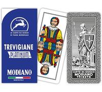 Modiano Cartas de Juego trevigiane Platinum 100% plástico