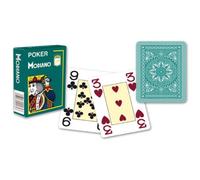 MODIANO Póker Juego Baraja de Cartas Verde Oscuro 4 Jumbo Grande Índice Plástico