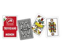 Modiano Trevigiane Mignon - Cartas de Juego Regionales en Formato Mignon (más Pequeñas Que Las Tradicionales) - Cartón Dúplex de 320 g/m² - 100% Made in Italy