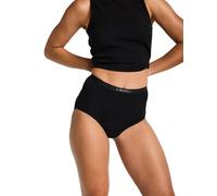 Modibodi | Classic Full Brief Moderate-Heavy | Culotte Menstrual | Braga Menstrual de Cintura Alta | Flujo moderado a abundante 15ml, Negro , 46
