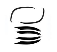 Modificación Ajuste Rejilla Lámpara Antiniebla Alerón Parachoques Delantero para Mercedes para Benz Clase C C200 C260 W205 2019 2020 2021 2022 JUNOOS(6PCS Bright Black)