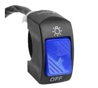 Modificación del Botón De Encendido Y Apagado del Interruptor Universal del Manillar De La Motocicleta para Accesorios De Motocicletas ATV Interruptor Motocicleta Luz Manillar(Blue1)