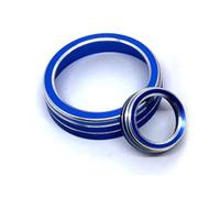 Modificación del coche Compatible con A3 V8 S3 2014 2015 2016 2017 2018 2019 Car Center Multimedia Knob Button Ring Volume Trim Ring Sticker Interior(Blue)