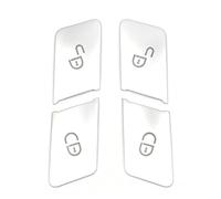 Modificación del coche Compatible Con Benz Para GLA CLA GLK GLE CLS ML GL A B C E Clase W204 W212 4 Uds Botones De Desbloqueo De Puerta De Coche Cubierta Decorativa De Lentejuelas