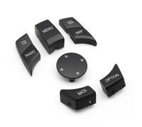 Modificación del coche Compatible Con BMW Para 1 3 5 X1 X5 X6 Serie E87 E90 E91 E92 E60 E84 E70 E71 E72 Cubierta De Botón De Control Multimedia De Consola Central De Coche (Color : Black Model A)