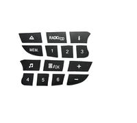 Modificación del coche Compatible con Megane para Clio 2009 2010 2011 menú multimedia coche interruptor audio botón reparación calcomanía adhesiva antiarañazos