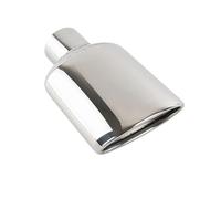 Modificación Del Tubo De Escape De 128 Mm Con Boquilla De Silenciador Negra Para Benz Clase C W204 Clase E W212 Clase S W221 Decoración Exterior(SiIver)