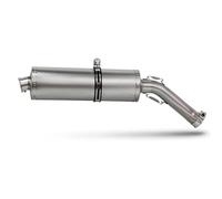 Modificaciones del sistema escape Para F750GS Para F850GS Silenciador Motocicleta Escape Slip On Line Kit Adaptador Tubo De Cola Medio(Style2)