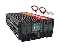 modificada Inversor Corriente Convertidor Voltaje 3000W 4000W 5000W Pantalla LCD Doble Enchufe 12V 24V CA 220V Fuente Alimentación Inversor Onda Sinusoidal para Pura(5000W,24V To 220V)