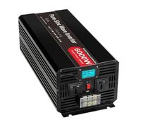 modificada Inversor Corriente DC 12V/24V/48V A AC 110V/220V 6000W Pico 12000 PSW Inversor Potencia Onda Sinusoidal para Pura con Pantalla LCD(Frequency 50Hz,12V,110V)