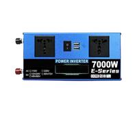 modificada Inversor Corriente Inversor 7000W Doble Voltaje DC12V/24V-48V/60V-60V/72V AC110V/220V Puertos USB Pantalla LCD para Energía Solar/Coche/RV/camión(12V 24V Auto,220V 50Hz)