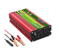 modificada Inversor Corriente Inversor Universal AC 110v DC 12v 24v 1600W 2600W 3000W Convertidor Potencia Máxima Cargador Automático Portátil Uni Internacional Mejorada(12V24V 3000W110V60HZ)