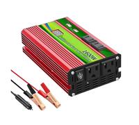modificada Inversor Corriente Inversor Universal AC 110v DC 12v 24v 1600W 2600W 3000W Convertidor Potencia Máxima Cargador Automático Portátil Uni Internacional Mejorada(12V24V 1600W110V60HZ)