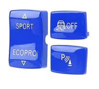 Modificado de cambio de cambio de engranaje Conjunto de 3 piezas Azul adecuado para F20/F22/F30/F34 Modelos de especificación original de la fábrica Piezas de actualización de la (Azul)