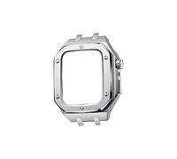 Modification Kit Metal Case strap For bands Series 8 45mm Series 7 45mm Correa iWatch band 44mm Rubber Bracelet Wristband Clasp