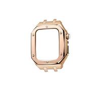 Modification Kit Metal Case strap For bands Series 8 Series 7 45mm Correa iWatch band 44mm Rubber Bracelet Wristband Clasp