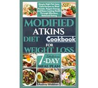 Modified Atkins Diet Cookbook For Weight Loss: Simple High-Fat, Low-Carb Recipes to Shed Pounds, Regain Energy, and Enjoy Lasting Health Through Effortless, Balanced Eating