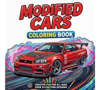 MODIFIED CARS COLORING BOOK: Sports Cars, Drift Cars, Widebody Builds, Tuned Street Cars and Custom Racing Machines with Bold Thick Lines for Kids (My First Vehicle Coloring Series)