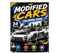MODIFIED CARS COLORING PAGES 24 PAGES