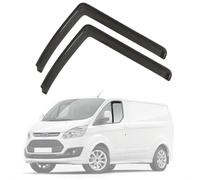 Modifycar - Juego de 2 Deflectores Ventanilla Delantera Coche Compatible con Ford Transit Custom | 2013-2023 (1ª Generación) | 2 Uds | Color Ahumado Oscuro