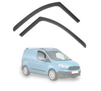 Modifycar - Juego de 2 Deflectores Ventanilla Delanteras Compatible con Ford Transit Tourneo Courier | 2014-2023 (1ª Generación) | 2 Uds | Color Ahumado Oscuro
